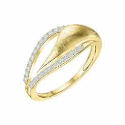 Fascination by Ellen K. 585 Gold zweifarbig mit 24x Zirkonia weiß Ring 41679112601694