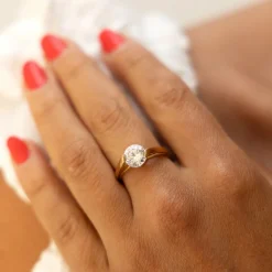 Fascination by Ellen K. Gold 333 mit Zirkonia weiß 8mm Ring 41677358792798