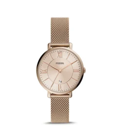 Fossil Armbanduhr Uhr Jacqueline 3-Zeiger-Werk Milanaise Edelstahl karamellfarben ES5120 UHR