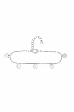 Fußkette 925 Sterling Silber rhodiniert Plättchen Boho 41184557006942