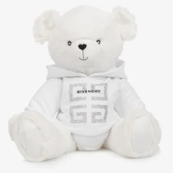 Givenchy Weißer Teddybär für Kinder, 40 cm, Luxus-Plüschtier, Kuscheltier weiß