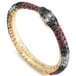 Gucci Ouroboros Schlangenring Damen Gelbgold YBC527034001