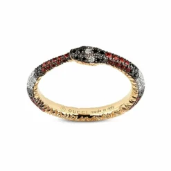 Gucci Ouroboros Schlangenring Damen Gelbgold YBC527034001