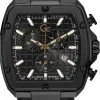 Guess Collection Herren Chronograph GC Spirit Tonneau Schwarz Y83003G2MF