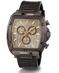 Guess Collection Herren Spirit Tonneau Uhr Braun Y83008G1MF Gc Guess Collection Herren Spirit Tonneau Uhr Braun Y83008G1MF