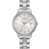 Guess Damen Armbanduhr THREE OF HEARTS silber 34 mm GW0657L1