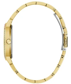 Guess Damen Armbanduhr THREE OF HEARTS gold 34 mm GW0657L2