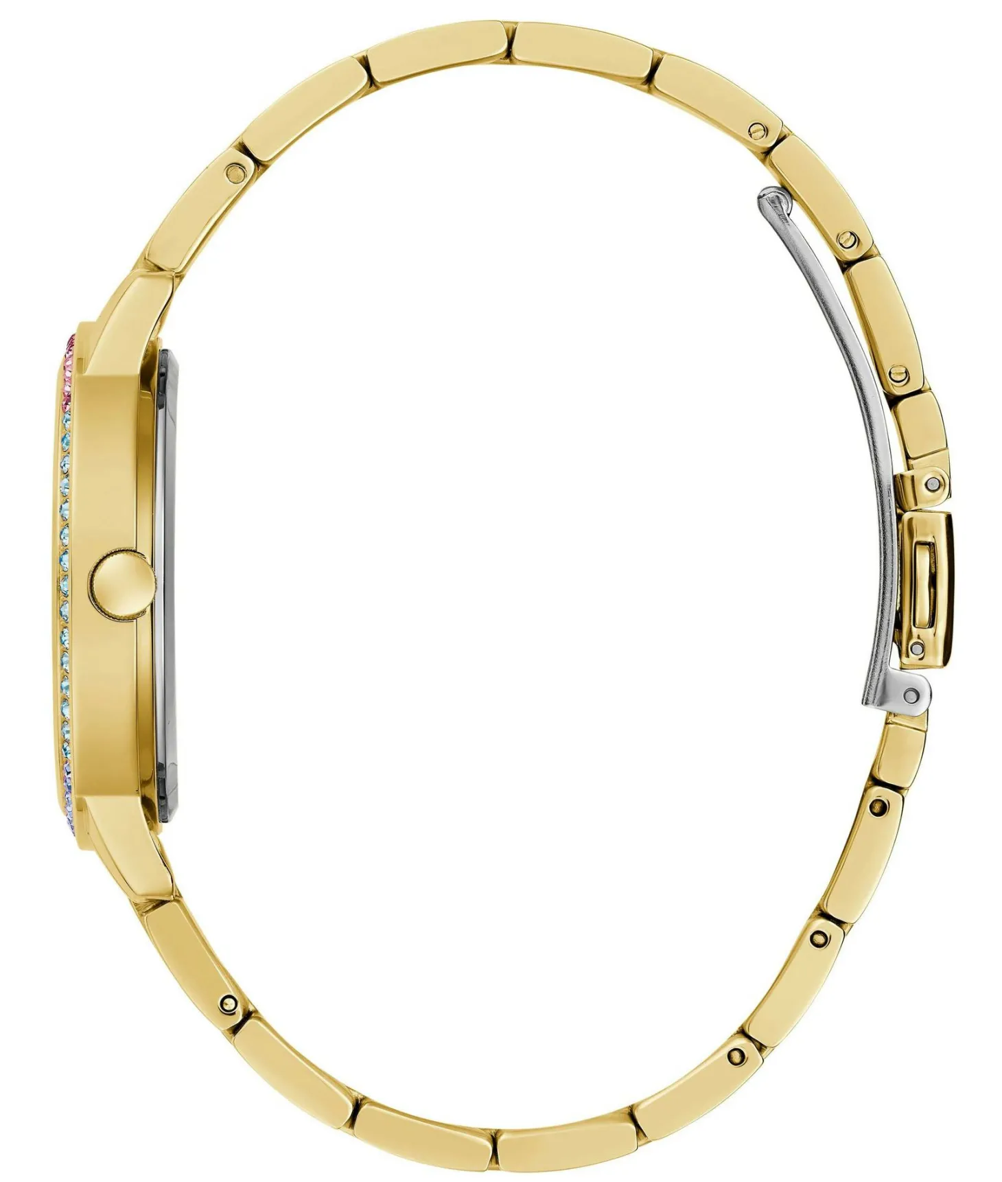 Guess Damen Armbanduhr THREE OF HEARTS gold 34 mm GW0657L2