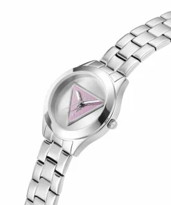 Guess Damen Armbanduhr TRI PLAQUE silber 34 mm GW0675L1