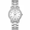 Guess Damen Armbanduhr FAWN silber 32 mm GW0686L1