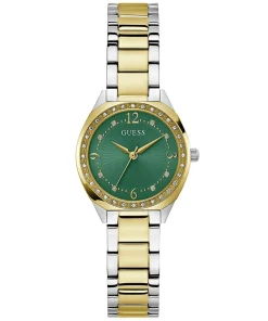 GUESS Damen Analog-Armbanduhr CHARLOTTE GW0767L4 in Zweifarbig