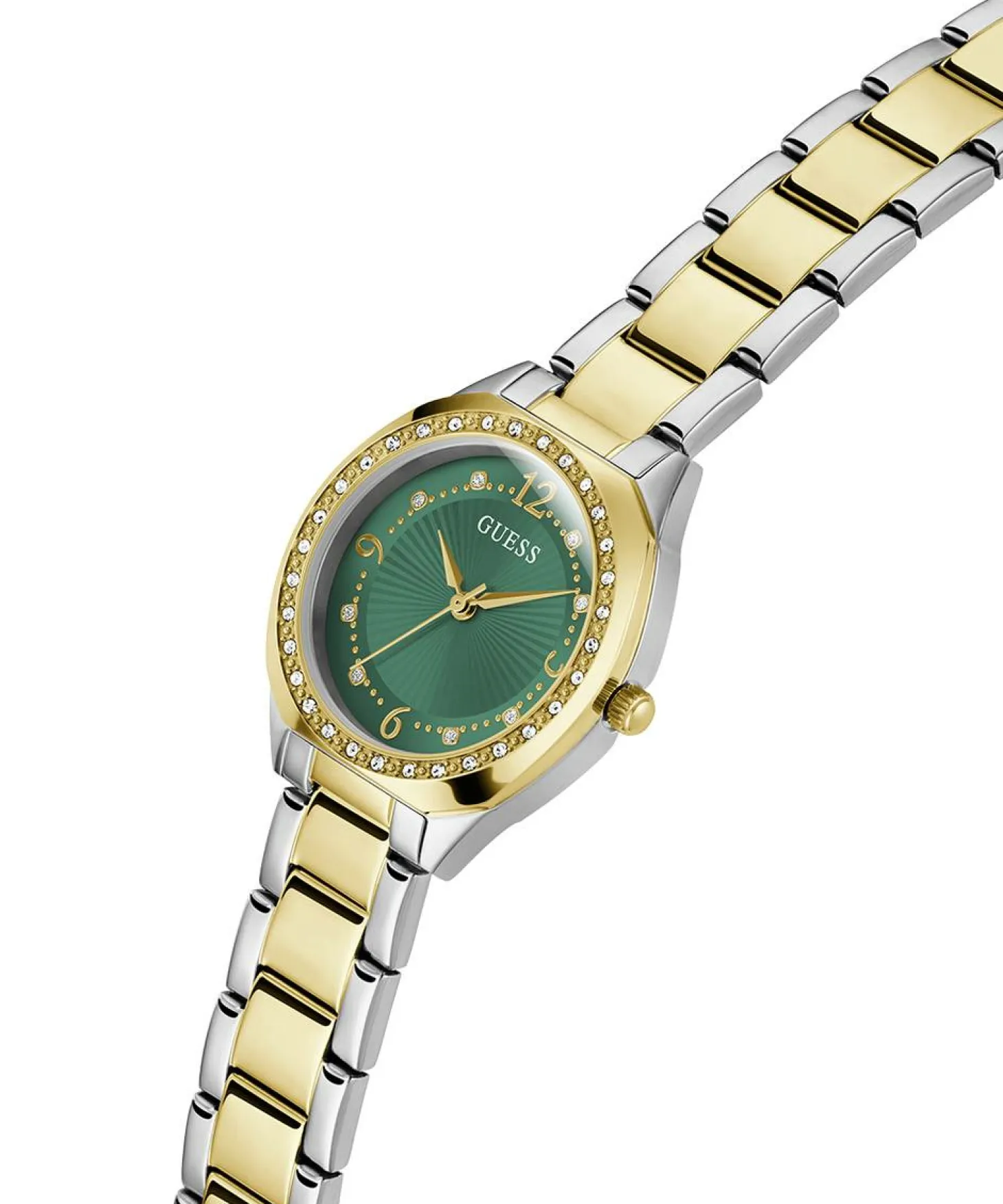 GUESS Damen Analog-Armbanduhr CHARLOTTE GW0767L4 in Zweifarbig