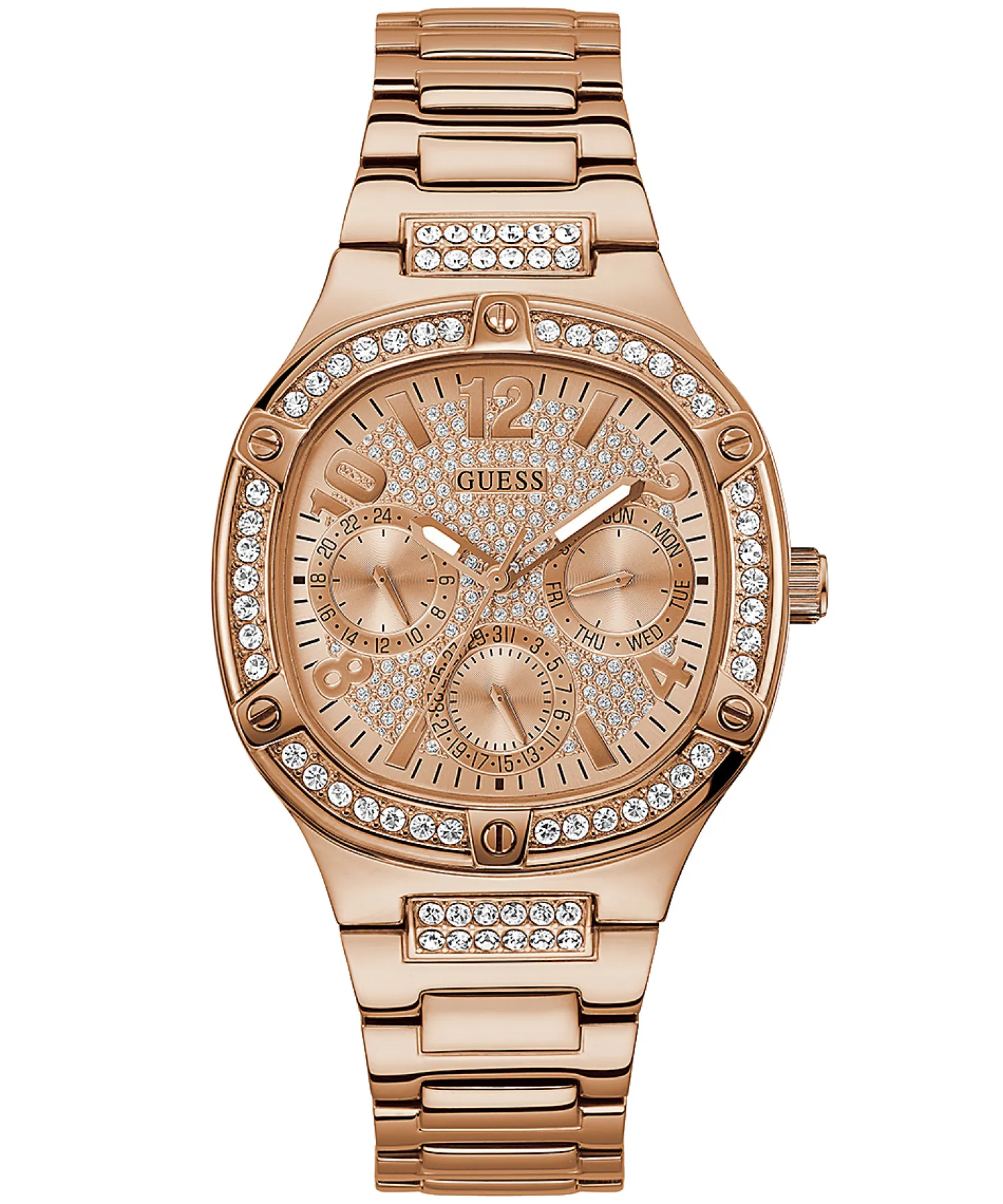 Guess Damen Armbanduhr 40 mm Armband Edelstahl GW0558L3