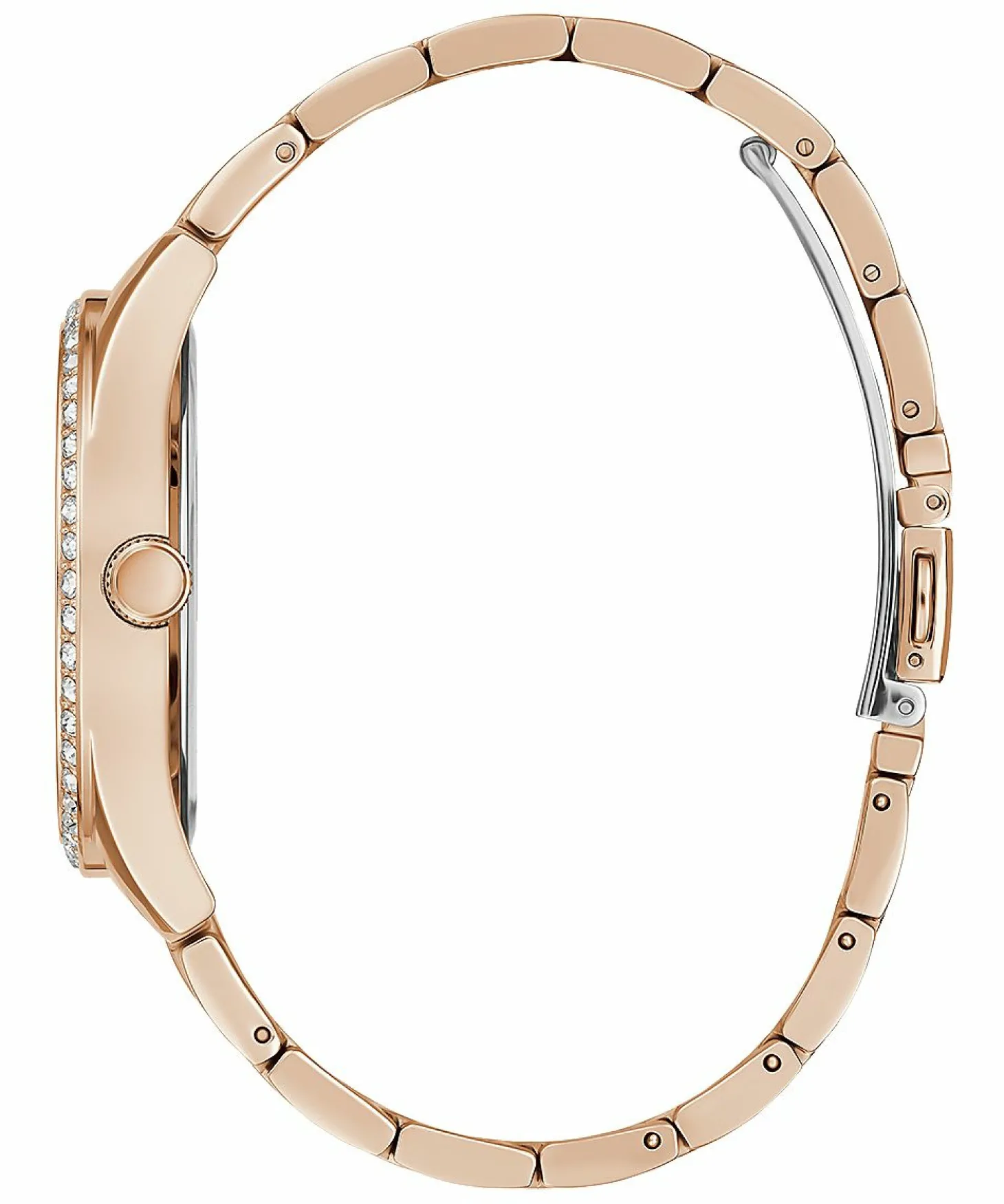 Guess Damen Armbanduhr Be Loved 38 mm Herz auf Zifferblatt Armband Edelstahl GW0380L3