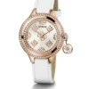 GUESS Damen Armbanduhr CHARMED in Weiß & Roségold-Ton GW0684L4