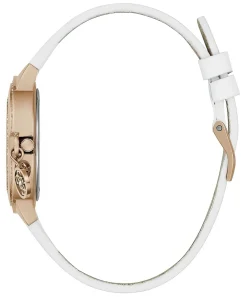 GUESS Damen Armbanduhr CHARMED in Weiß & Roségold-Ton GW0684L4