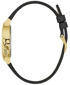 GUESS Damen Armbanduhr CHARMED in Schwarz und Goldfarben GW0684L3
