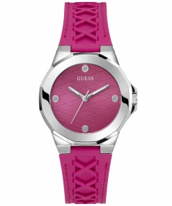 Guess Damen Armbanduhr Corset schwarz, pink, silber 38 mm GW0599L1
