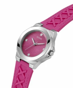 Guess Damen Armbanduhr Corset schwarz, pink, silber 38 mm GW0599L1