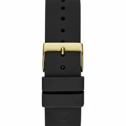 Guess Damen Armbanduhr Cubed schwarz, gold 40 mm GW0665L1