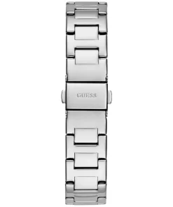 Guess Damen Armbanduhr Eve silber, schwarz 32 mm GW0615L1