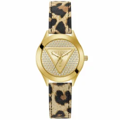 Guess Damen Armbanduhr GLITZ PLAQUE gold GW0745L2
