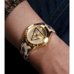 Guess Damen Armbanduhr GLITZ PLAQUE gold GW0745L2