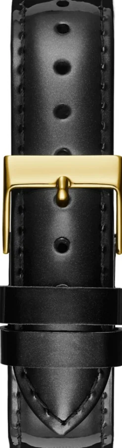 Guess Damen Armbanduhr Glamour Lederarmband schwarz W0299L2