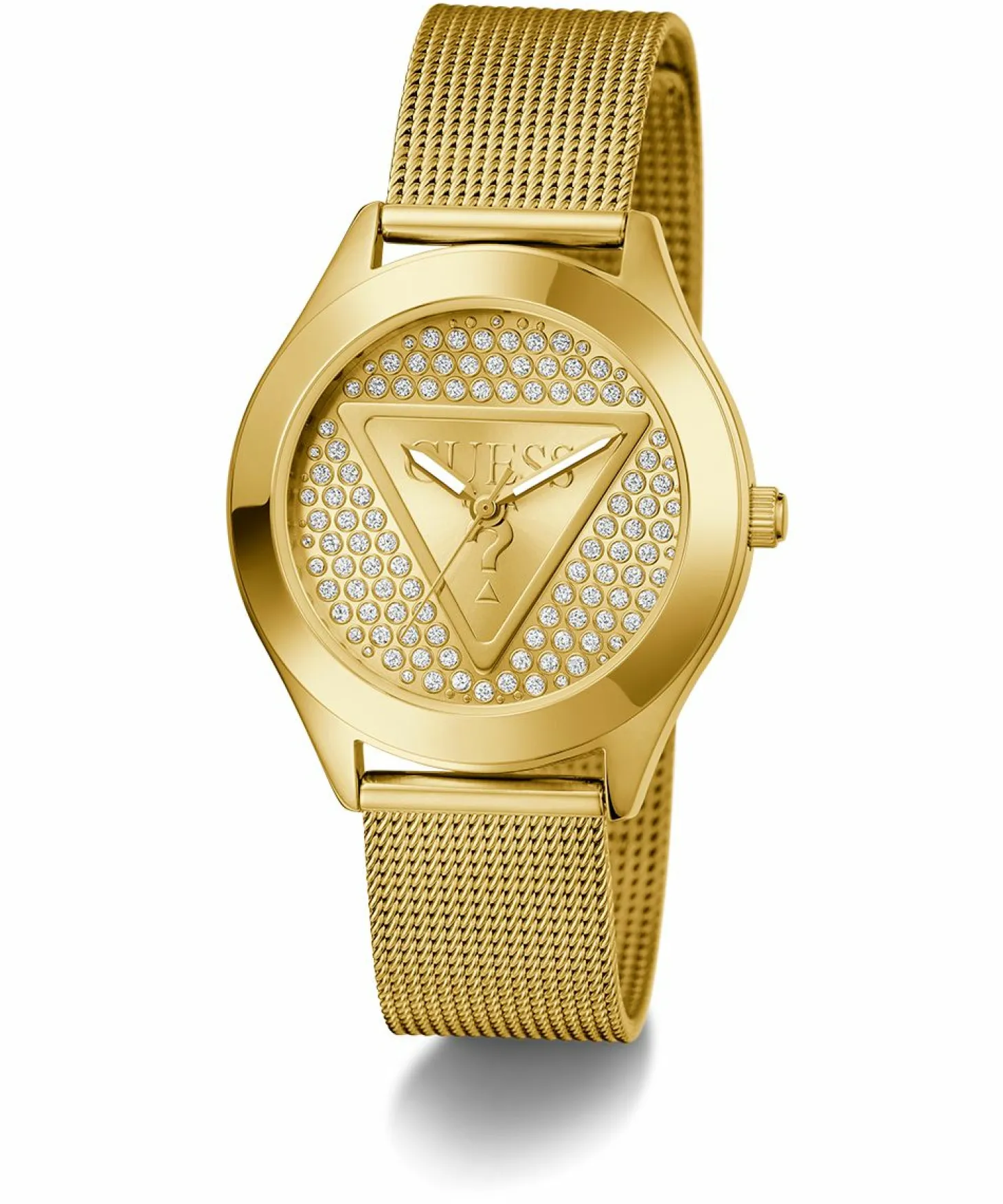 Guess Damen Armbanduhr gold GT GLITZ PLAQUE GW0835L2