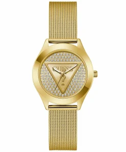 Guess Damen Armbanduhr gold GT GLITZ PLAQUE GW0835L2