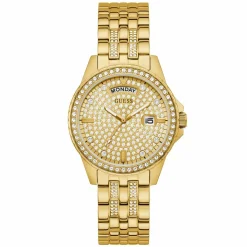 Guess Damen Armbanduhr gold COMET GW0254L2