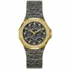 Guess Damen Armbanduhr Misfit, schwarz, gold 38 mm GW0597L1
