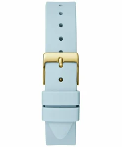 Guess Damen Armbanduhr MINI WONDERLUST hellblau, gold 34 mm GW0678L1