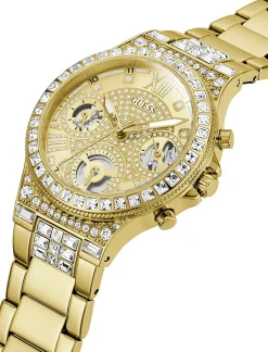 Guess Damen Armbanduhr MOONLIGHT gold Armband GW0320L2