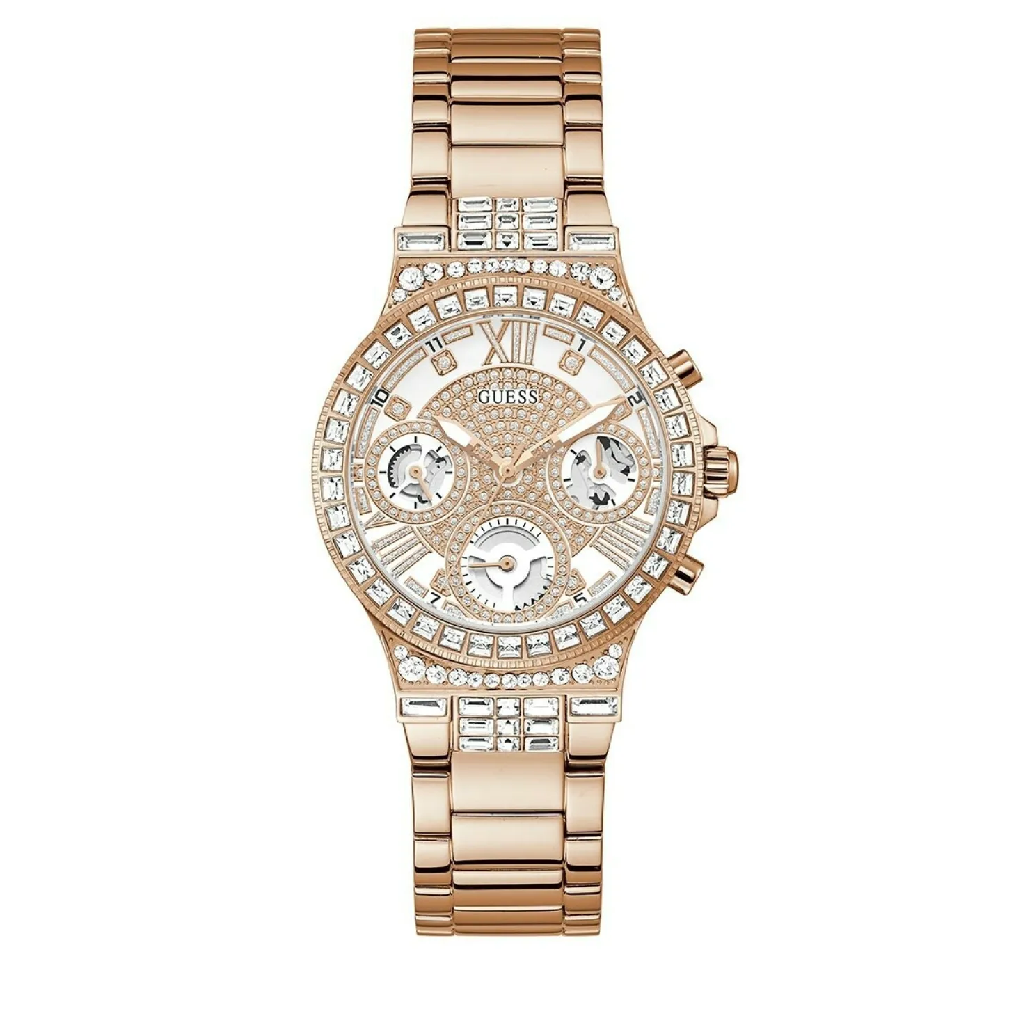 Guess Damen Armbanduhr Moonlight roségold GW0320L3 36 mm