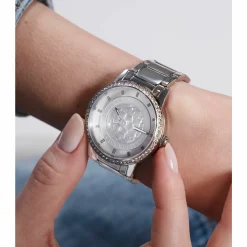 Guess Damen Armbanduhr PETAL silber GW0747L1