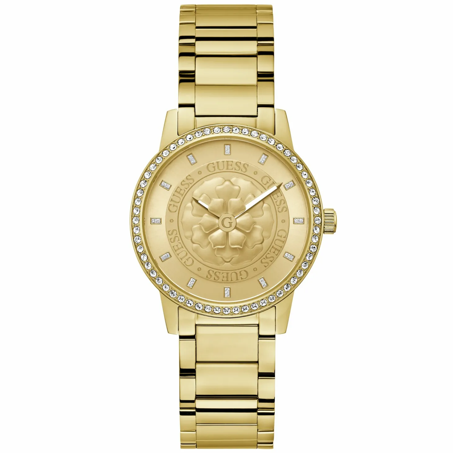 Guess Damen Armbanduhr PETAL gold GW0747L2