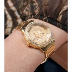 Guess Damen Armbanduhr PETAL gold GW0747L2