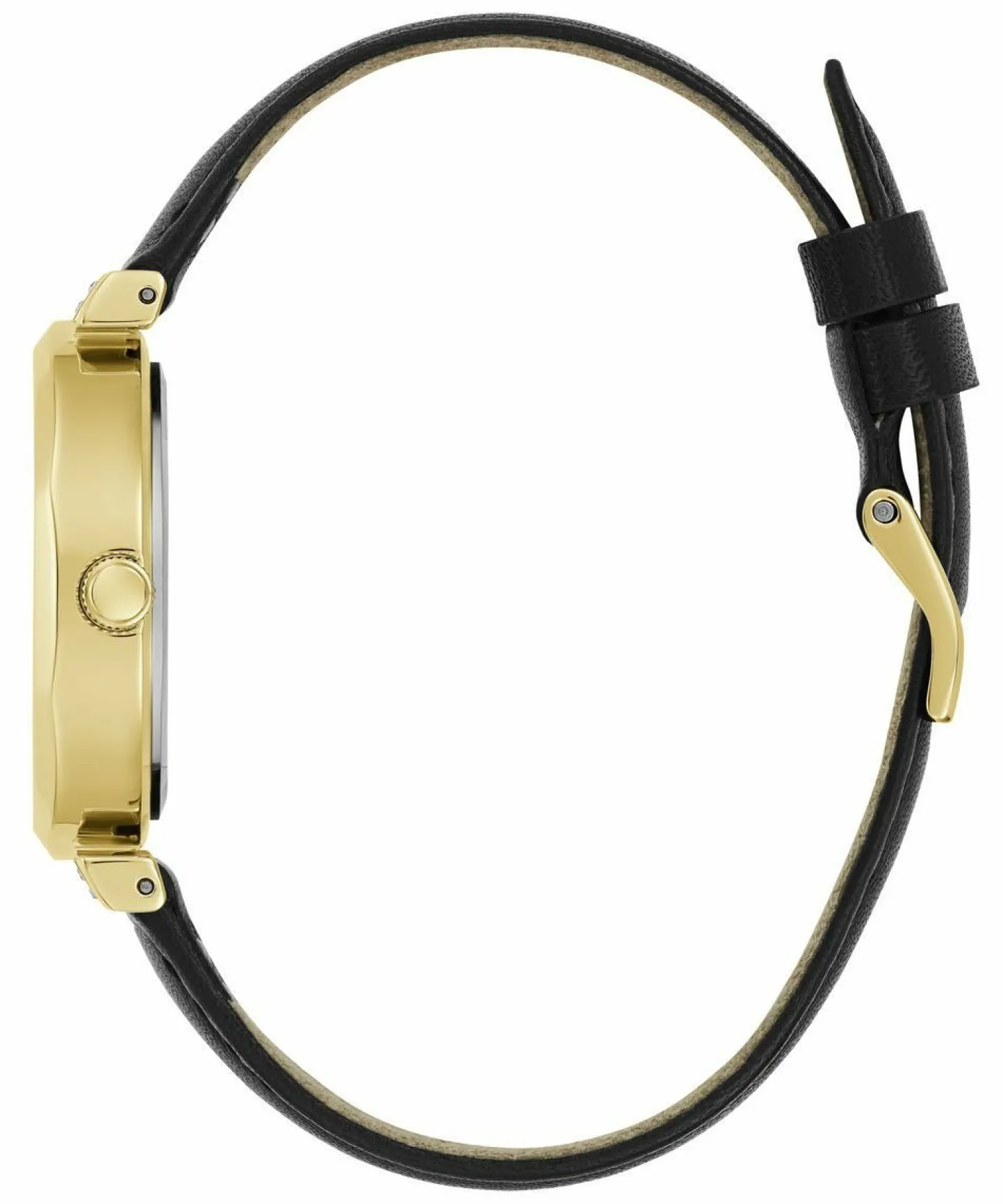 Guess Damen Armbanduhr RUMOUR schwarz, gold 34 mm GW0689L2