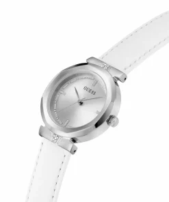Guess Damen Armbanduhr RUMOUR weiß, silber 34 mm GW0689L1