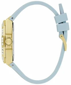 Guess Damen Armbanduhr SELENE Multifunktion hellblau, gold 39 mm GW0695L1