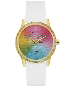 Guess Damen Armbanduhr Silicon 40 mm Rainbow GW0589L1