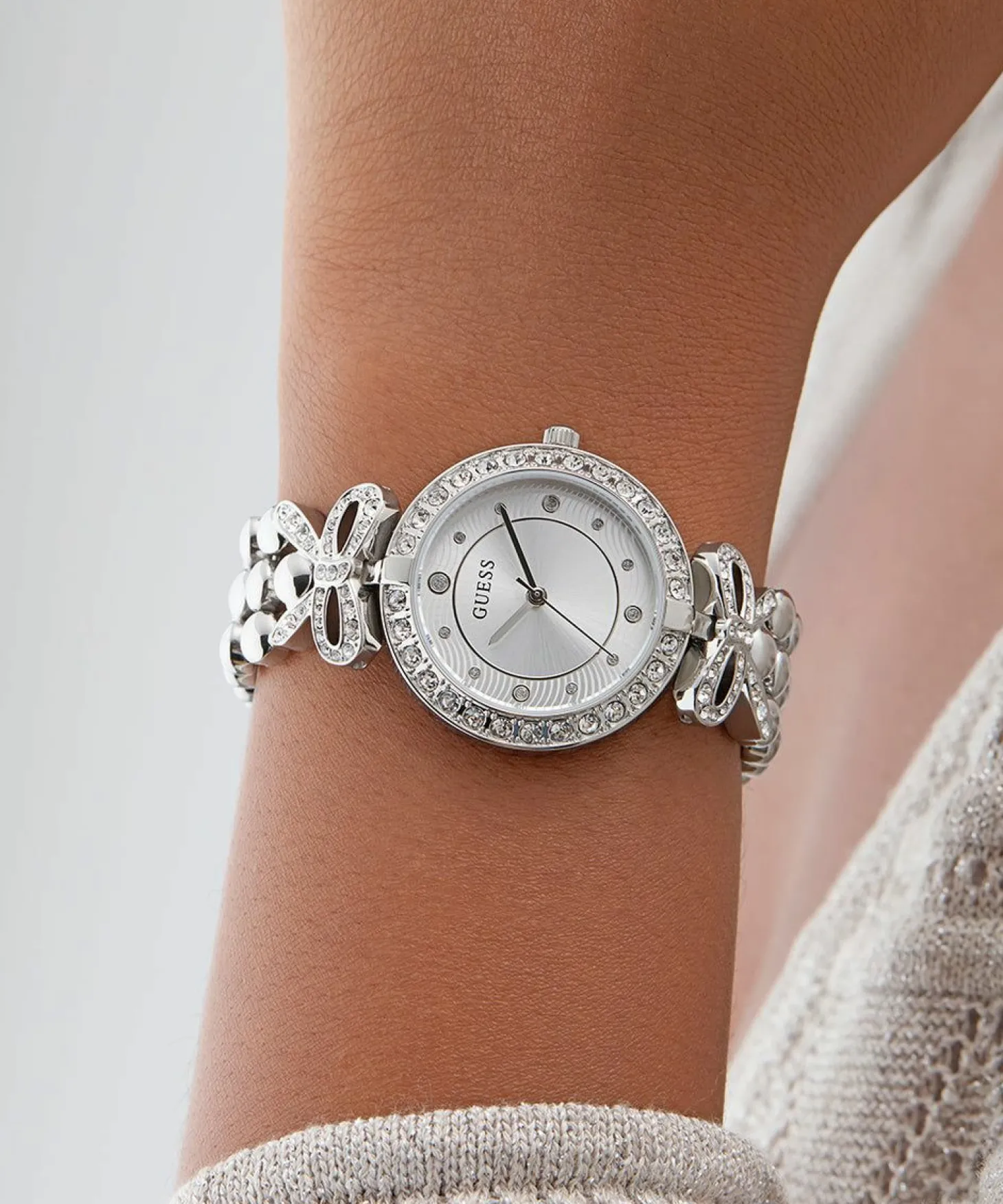 Guess Damen Armbanduhr silber GB RIBBON GW0838L1