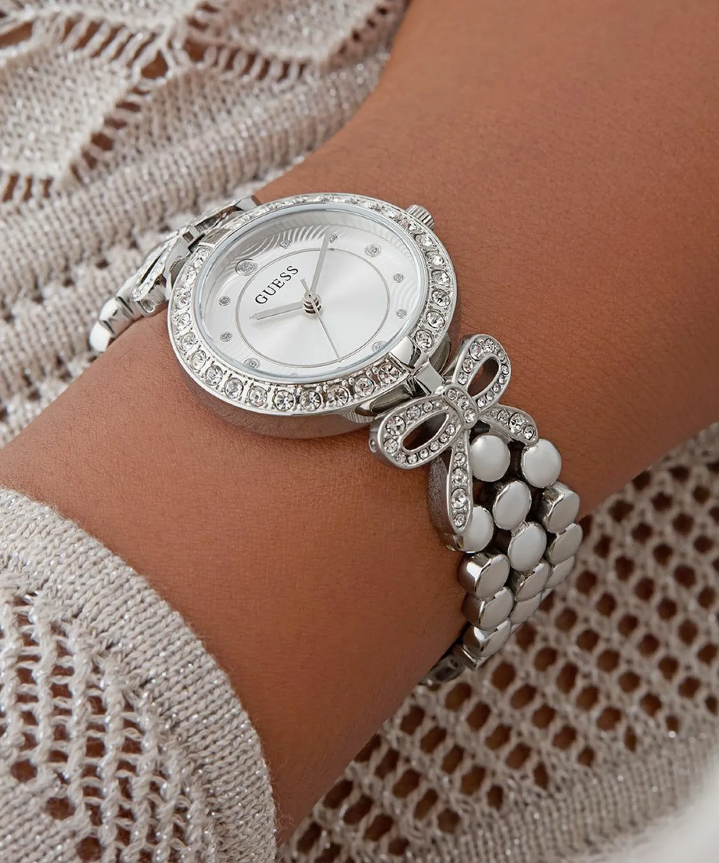 Guess Damen Armbanduhr silber GB RIBBON GW0838L1