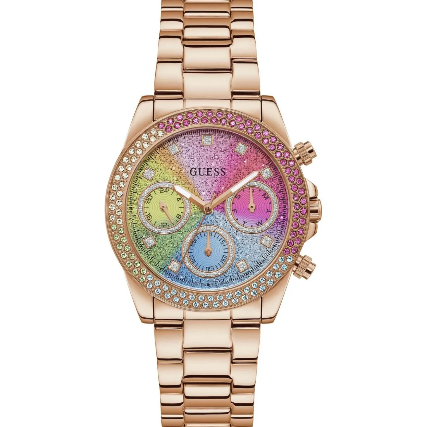 Guess Damen Armbanduhr Sol 38 mm rosegold GW0483L3