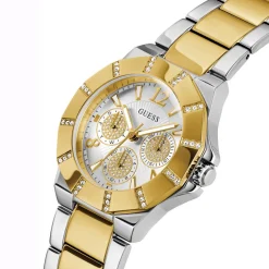 Guess Damen Armbanduhr Sunray Multifunktion gold, silber 36 mm GW0616L2