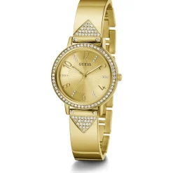 Guess Damen Armbanduhr Tri Luxe goldfarben GW0474L2