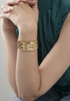 Guess Damen Armbanduhr WATERFALL gold 22 mm GW0441L2