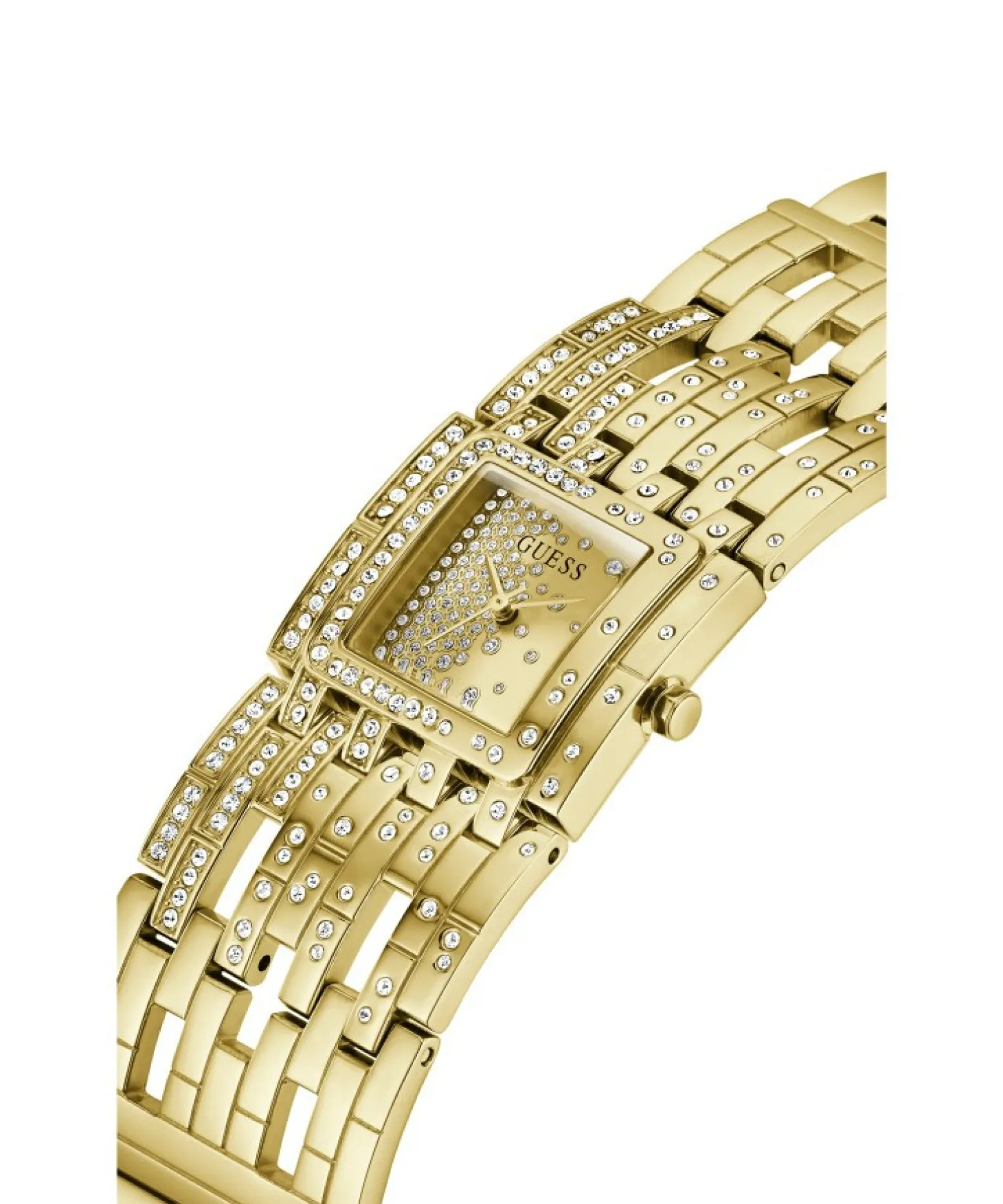 Guess Damen Armbanduhr WATERFALL gold 22 mm GW0441L2
