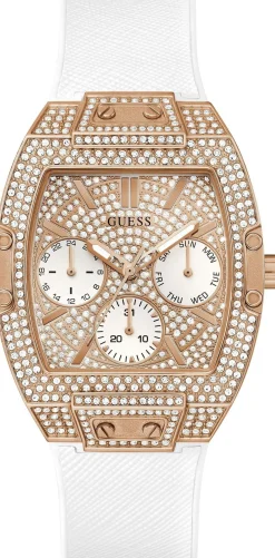 Guess Damen Armbanduhr weiß Armband GW0105L3